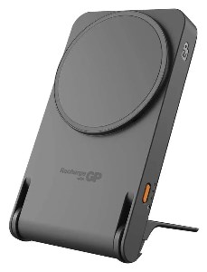 Powerbanka GP Q05B, 5000mAh,20 W+Wireless, černá bezdrátové nabíjení